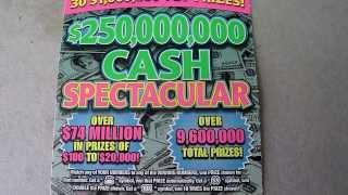 "Scratchcard" - $10 Cash Spectacular Lottery Ticket