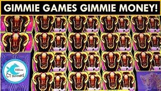 BIG WINS Again! Midnight Stampede Slot Machine & Coyote Queen - Thanks Gimmie Games!