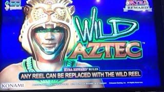 Konami - Wild Aztec: 2 Line Hits & Bonus on a $1.80 bet