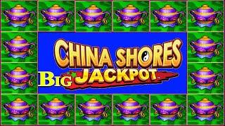 40 SPINS LEADS TO BIG JACKPOT! CHINA SHORES HIGH LIMIT SLOT MACHINE