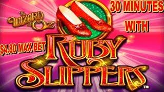 • 30 MINUTES LIVE • RUBY SLIPPERS • MAX BET • LIVE PLAY • BONUS •