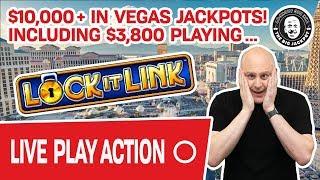 • $10,000+ Won In LIVE VEGAS JACKPOTS! • $3,800 on Lock It Link