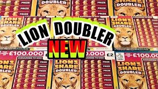 NEW... LION SHARE"DOUBLER"   SCRATCHCARDS ..CASHWORD MULTIPLIER...NEW MONEY KINGDOM CARD..