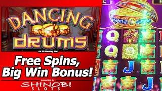 Dancing Drums Slot - Free Spins, Big Win Bonus in First Attempt