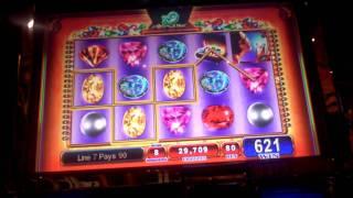 Shimmer slot machine bonus win at Sands Casino