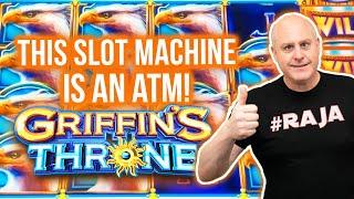 THIS SLOT MACHIME IS AN ATM! - Nonstop Jackpots on High Limit Griffins Throne