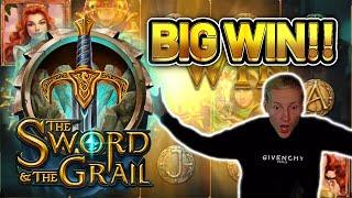 BIG WIN! SWORD AND THE GRAIL BIG WIN -  Casino Slots from Casinodaddy LIVE STREAM