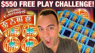 $550 Freeplay on High Limit Rising Fortunes!! | Simpson’s ACTION!! | •