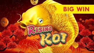 Rising Koi Slot - GREAT SESSION, ALL FEATURES - RETRIGGER!