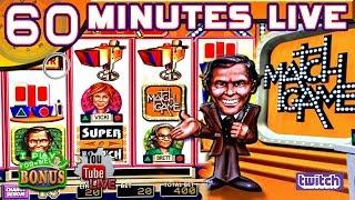• 60 MINUTES LIVE • MATCH GAME • LIVE FROM THE SLOT MUSEUM