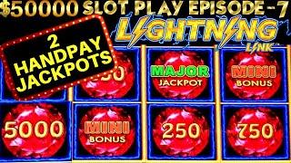 Lightning Link Slot Machine 2 HANDPAY JACKPOTS | SEASON 6 | EPISODE #7