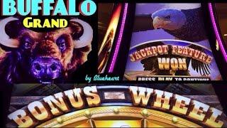 **NEW** BUFFALO GRAND slot machine BONUS and BIG WIN!