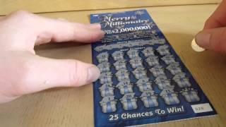 $2,000,000 MERRY MILLIONAIRE $20 SCRATCH OFF FROM ILLINOIS LOTTERY