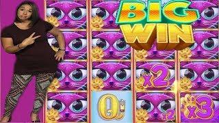 Big Win on Miss Kitty GOLD •Slot Queen catches those Cats •