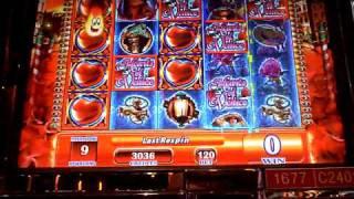 Hearts of Venice a wms slot machine bonus win at Sands Casino