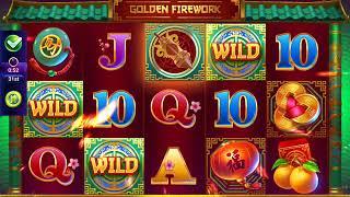 GOLDEN FIREWORK Video Slot Casino Game with a "MEGA WIN" FREE SPIN BONUS
