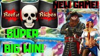 SUPER BIG WIN• New Game •Reef of Riches• over 300x bonus•