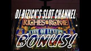 ~ LIFE OF LUXURY ~ WMS CLASSIC ~ Riches of Rome Slot Machine • DJ BIZICK'S SLOT CHANNEL