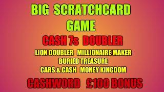 BIG GAME...NICE WINNERS.....CASH 7s..LION DOUBLER..MILLIONAIRE MAKER..MONEY KINGDOM...WHoooooOOOOO
