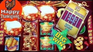 Dancing Drums Slot Machine • •BIG WIN• • Bonus Won ! •Happy Thanksgiving• ! Live Slot Play