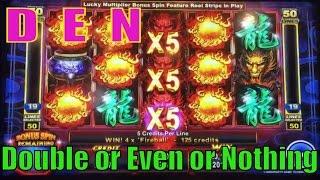 •SLOT SERIES ! D•E•N (16)•Double or Even or Nothing•White Wizard/Action Dragons  Slot machine