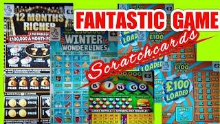 AMAZINGLY ENTERTAINING Scratchcard Game......mmmmmmMMM.. 12 Months RICHER..£100 LOADED..WONDERLINES
