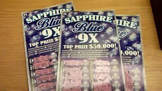 Scratching THREE $5 Instant Lottery tickets from New Mexico