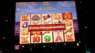 Slot machine bonus win on Tiger Princess at the Sands Casino in Bethlehem, PA