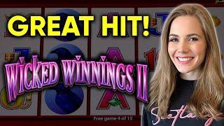 BONUSES! NICE Top Symbol Hit! Wicked Winnings 2 Slot Machine!