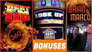 • Brian & Marco HEAT IT UP in 360• • Live Play in Vegas • Slot Machine Pokies