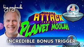 Invaders Attack from the Planet Moolah Slot - BIG WIN BONUS!