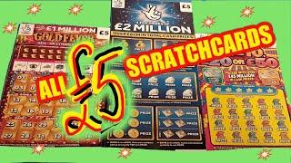 WOW....CRACKING GAME  ALL..£5 SCRATCHCARDS.."BIG DADDY".."GOLDFEVER".."WIN £50".."XMAS MILLIONS"