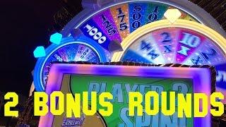 Wheel of Fortune Triple Extreme Spin Live Play 2 BONUSES and Features Max Bet Slot Machine