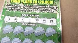 Winner! Fabulous Fortune - $20 Illinois Instant Lottery Ticket Scratchcard