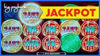 BIG JACKPOT HANDPAY! Rising Fortunes Slot - WHOA, AND THEN IT HAPPENED!!!
