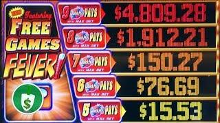 Quick Hit Fever slot machine, bonus (max bet)