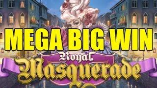 Online slots MEGA WIN 1.5 euro bet - Royal Masquerade HUGE WIN with epic reaction