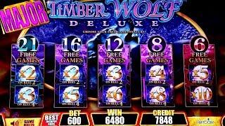 Timber Wolf Deluxe Slot $6 Bet Bonus |  Wicked Winnings Slot Bonus $6 Bet | Miss Kitty Bonus $6 Bet