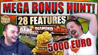 SEK 50k (€5000!) Bonus Hunt #14, Results from 28 features