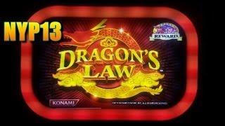 Konami Gaming - Dragon's Law Slot Line Hit&MAX BET Bonus WIN