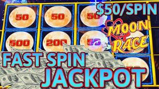 Lighting Link Sahara Gold & Moon Race HANDPAY JACKPOT HIGH LIMIT $50 Bonus Round Slot Machine Casino