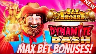 NEW SLOT! All Aboard Slot Machine Max Bet Bonuses | Wheel Of Fortune CA$H LINK Slot Machine Max Bet