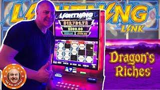 •DRAGON'S RICHES BIG WIN! •Is This My New Favorite Lightning Link? | The Big Jackpot