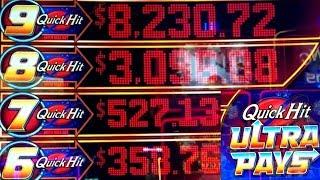 QUICK HIT Ultra Pays Slot Max Bet Bonus | Cash Wheel Quick Hit Slot  Bonus |Stack Of Gold Slot Bonus