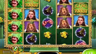 WIZARD OF OZ: KING OF THE FOREST Video Slot Game with a "BIG WIN' FREE SPIN BONUS