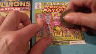 Here We Go!..Cash Millions Scratchcards..20X..Triple Payout...Payday..£35,00..Big game
