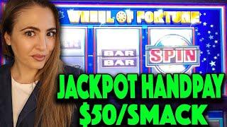 Wheel Of Fortune HANDPAY JACKPOT at $50/Smack!