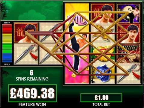 £638.88 MEGA BIG WIN (354.93 X STAKE) ON BRUCE LEE™ ONLINE SLOT MACHINE GAME AT JACKPOT PARTY®