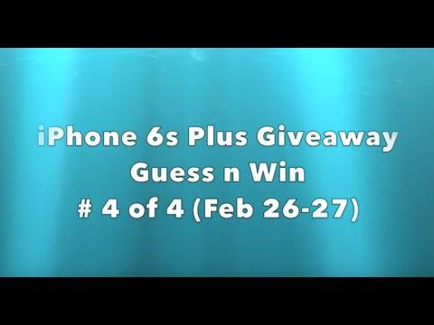 ** iPhone 6s Plus Giveaway ** CLOSED ** Guess n Win 4 of 4 ** SLOT LOVER **