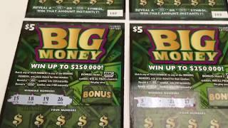 BIG MONEY - Four $5 Instant Lottery tickets